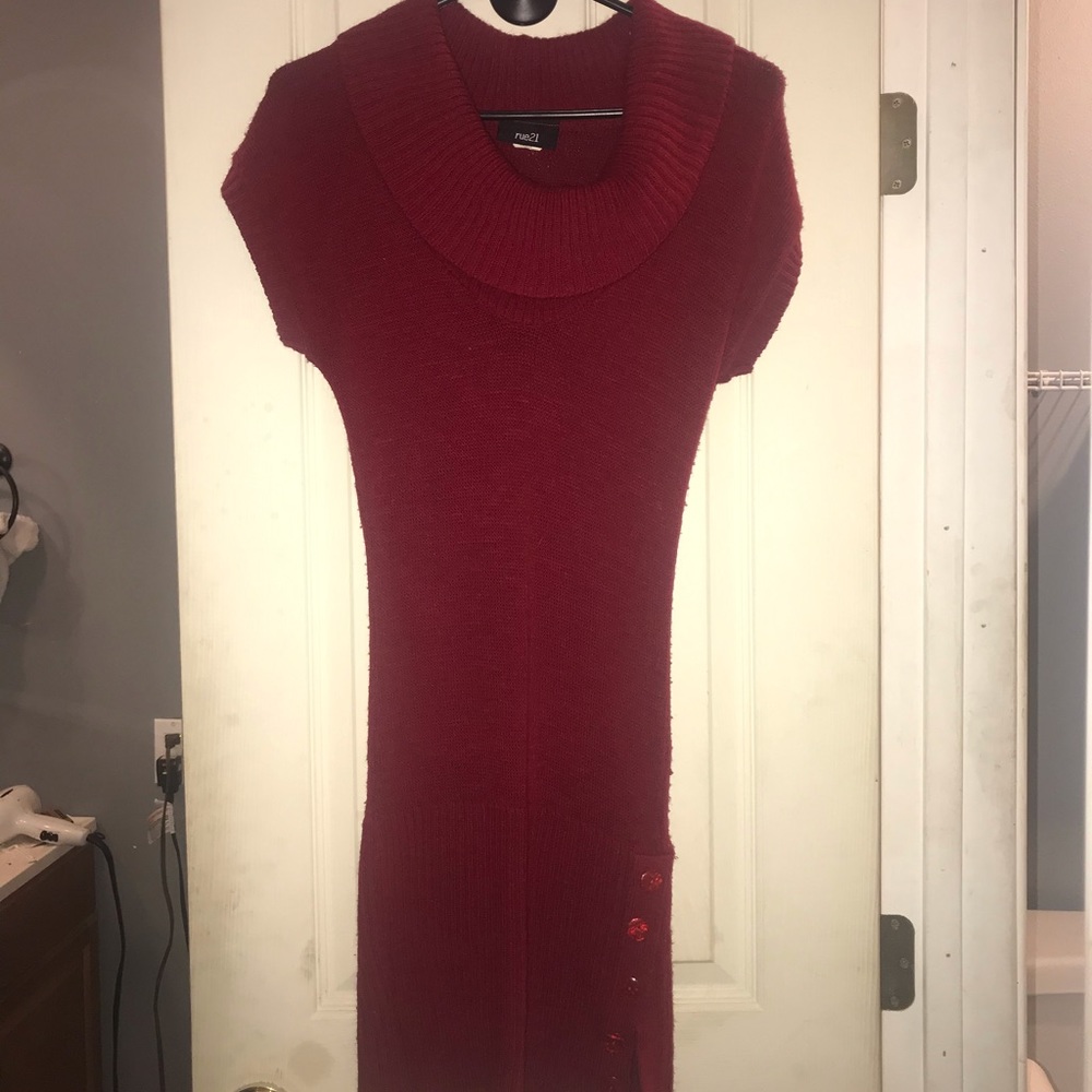 Red Sweater dress